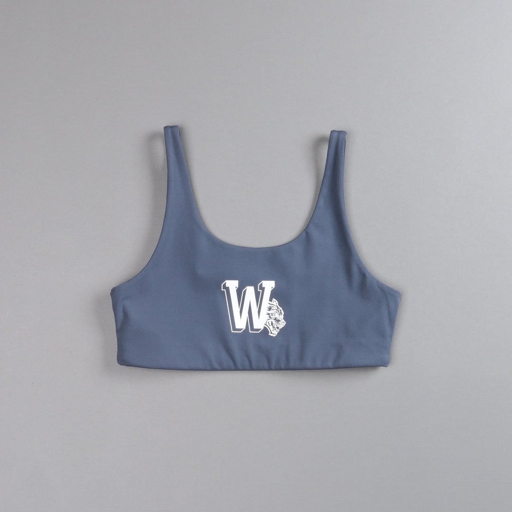 Darc Sport SHE Soto Energy Bra Dark Blue Wolves Graphic Sports Bra Large 45/500 - Picture 3 of 8